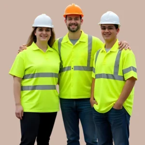 Neon Green Construction Work Shirts