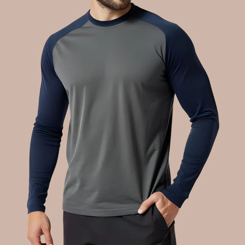 Fitness Men Running Long Sleeve T Shirt Sport