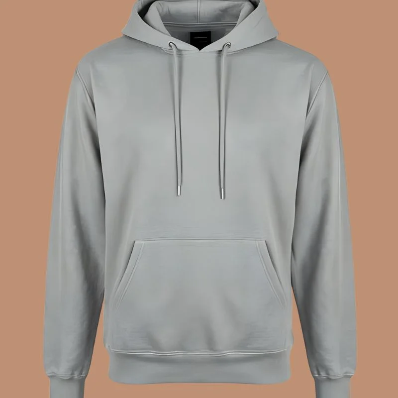 “High-Quality Wholesale Plain Hoodies Stacked For Large Bulk Shipment”