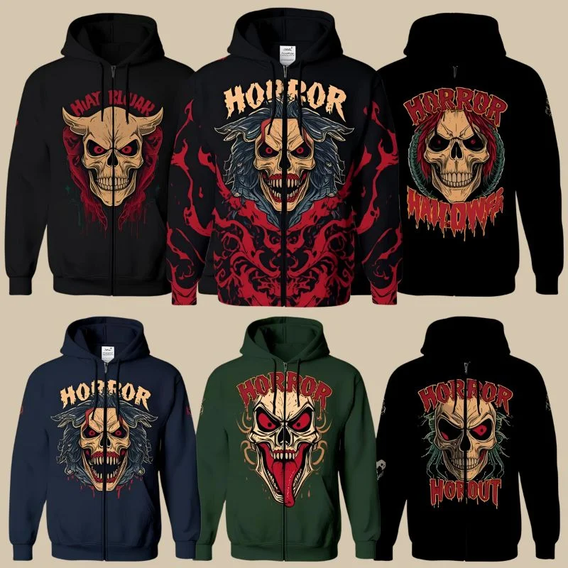 Horror Zip Up Hoodies​