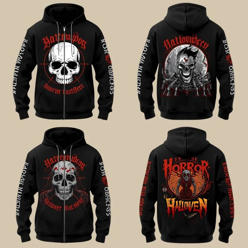 Horror Zip Up Hoodies