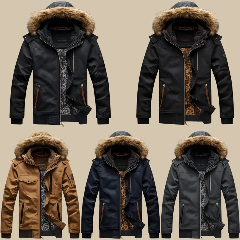 Wholesale Mens Fur Lined Zip Up Hoodies In Multiple Colors And Sizes