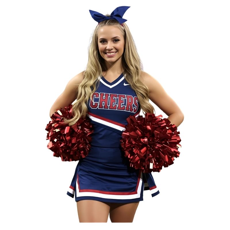 Youth Cheer Uniforms Showing Comfortable Fit And Flexible Fabric For Movement
