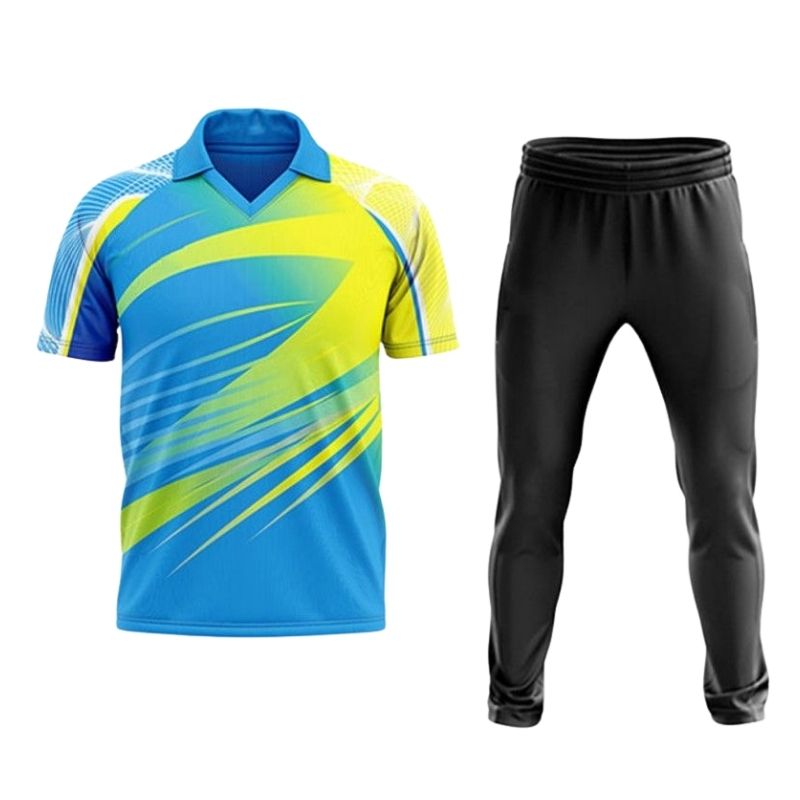 Men’s Cricket Uniform Full Set With Shirt, Trousers, And Cap