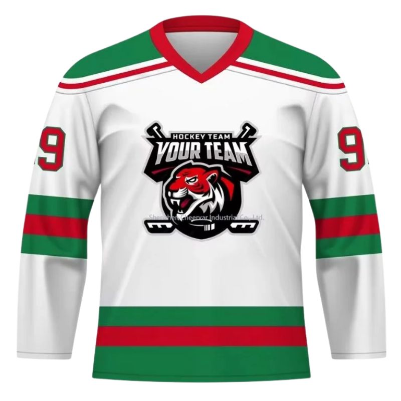 Player Wearing A Funny Ice Hockey T Shirt During Practice