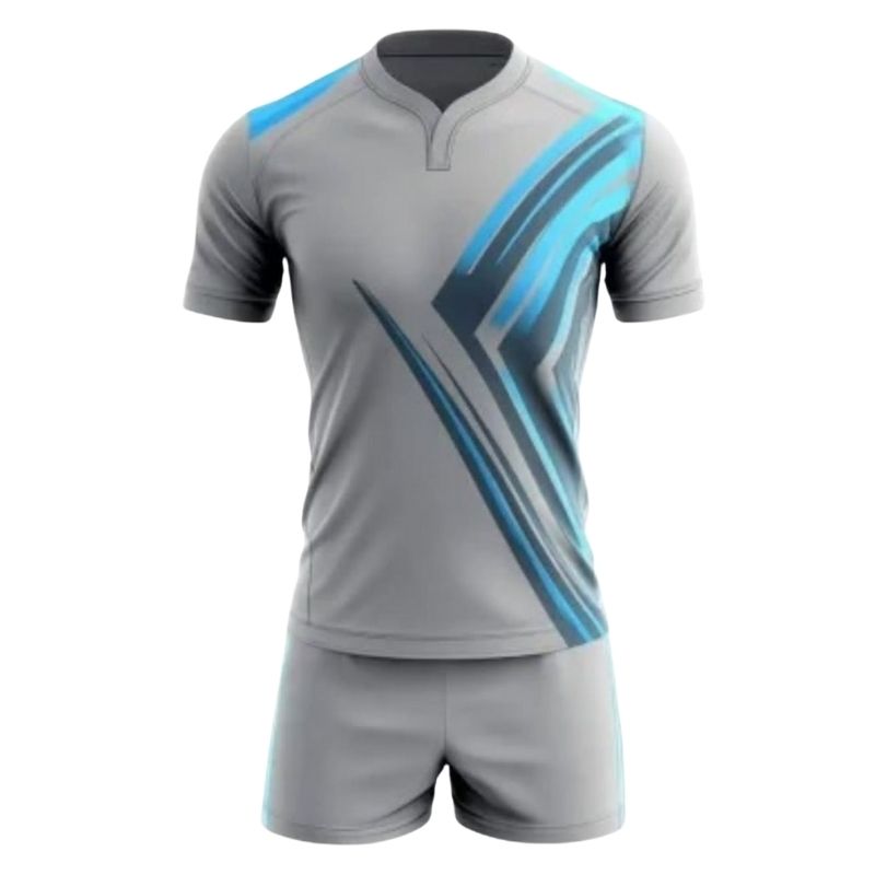 Rugby Players Uniform With Personalized Names And Numbers On The Back