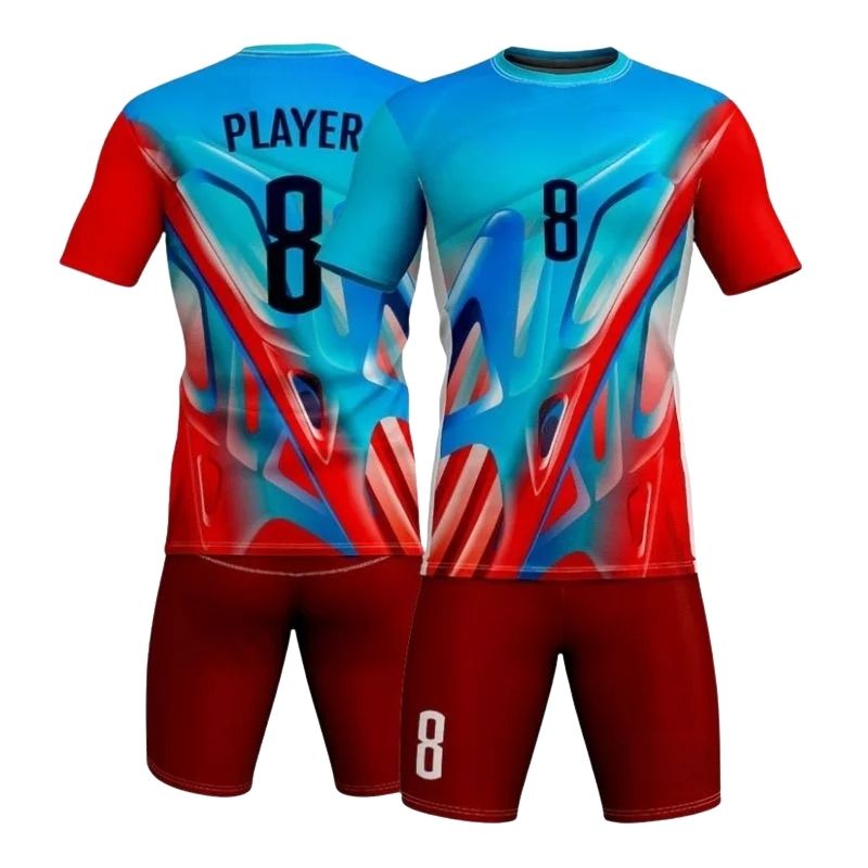 Volleyball Uniform Design Mockup Showing Color Options