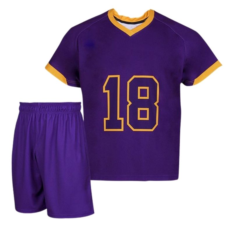 Lacrosse Team Uniforms Featuring Embroidered Numbers And Logos