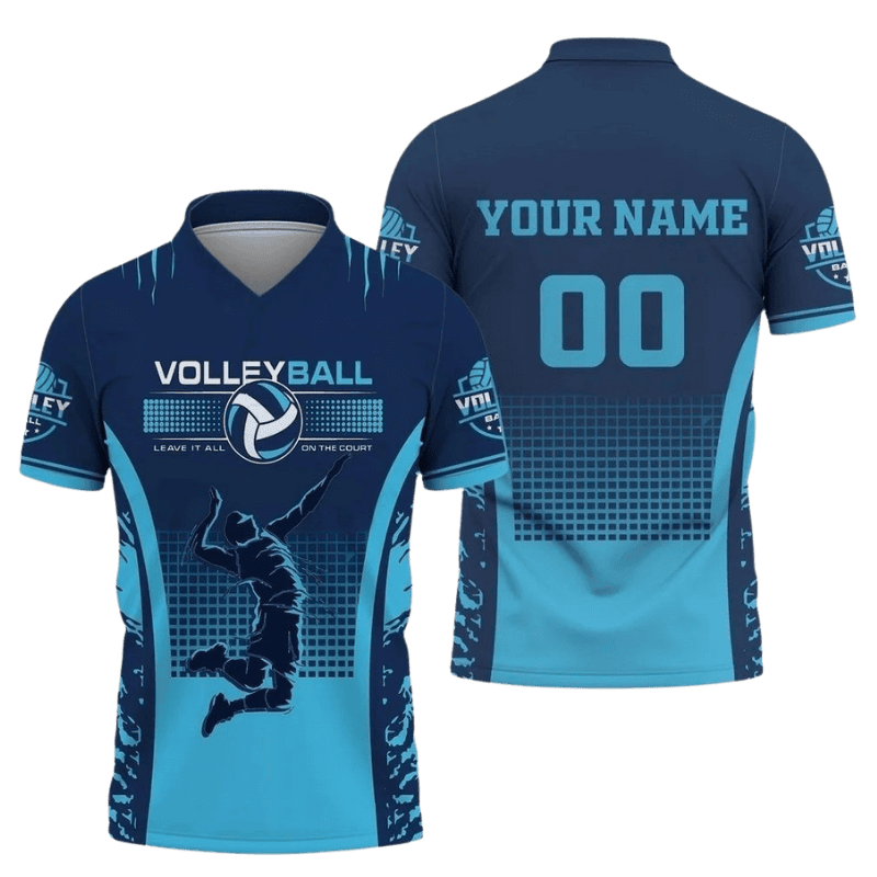 Custom Volleyball Shirt With Team Colors And Player Number
