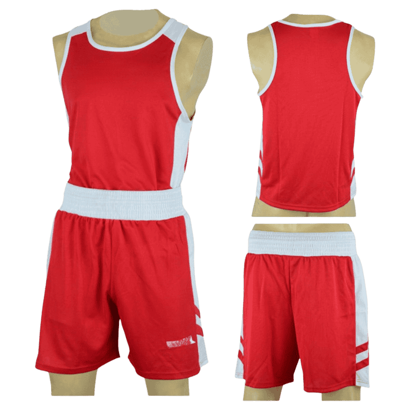 &Quot;Youth Usa Boxing Uniform In Red And Blue With Custom Embroidery&Quot;