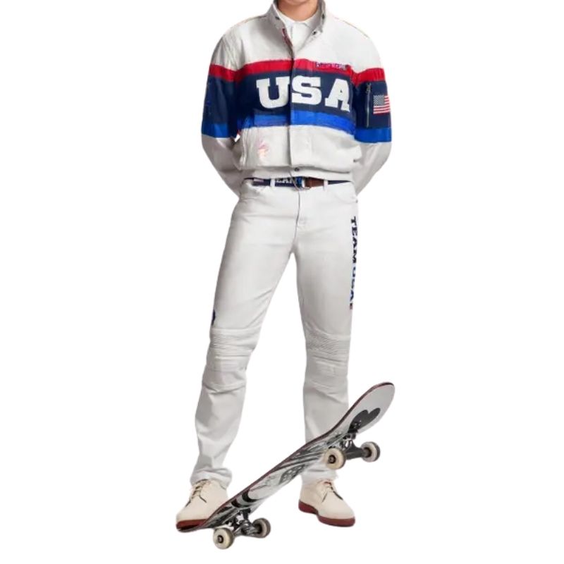 “Close-Up Of Breathable Fabric Used In Usa Skateboarding Uniforms.”