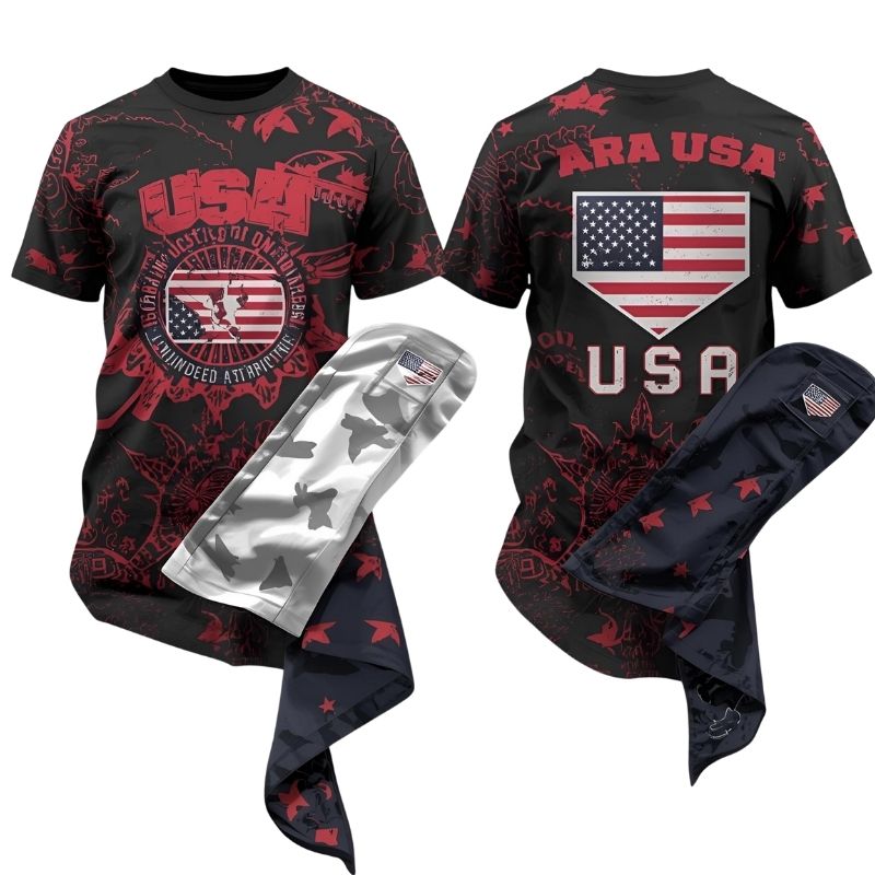 “Athlete Wearing A Custom Usa Skateboarding Outfit During Practice.”