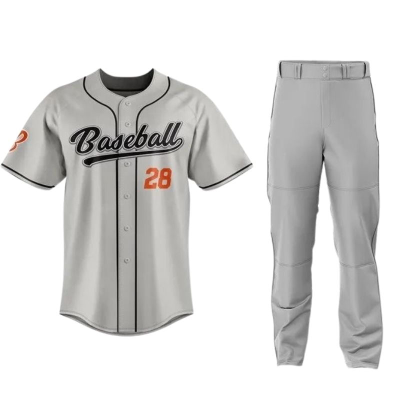 Youth And Adult Baseball Uniforms With Embroidery And Print Options